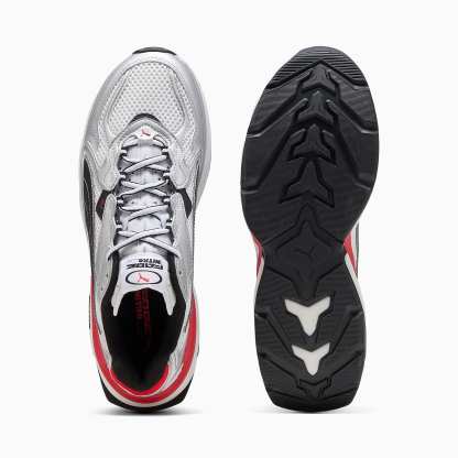 PUMA Fade UNISEX Ayakkabı - PUMA Silver-PUMA White-For All Time Red - 406203_12 - Görsel 6