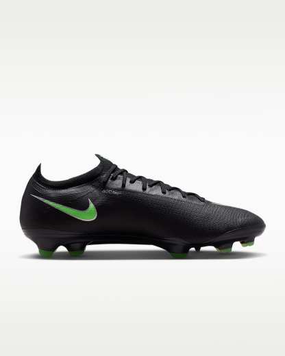 Nike Mercurial Vapor 17 Elite Düşük Bilekli Kuru Çim Zemin Kramponu - Siyah/Siyah/Illusion Green
