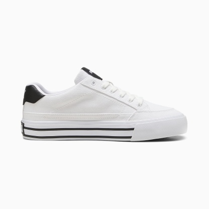 Court CLASSIC VULCANISED FORMSTRIP UNISEX Ayakkabı - Puma White-Puma Black - 396353_02 - Görsel 5