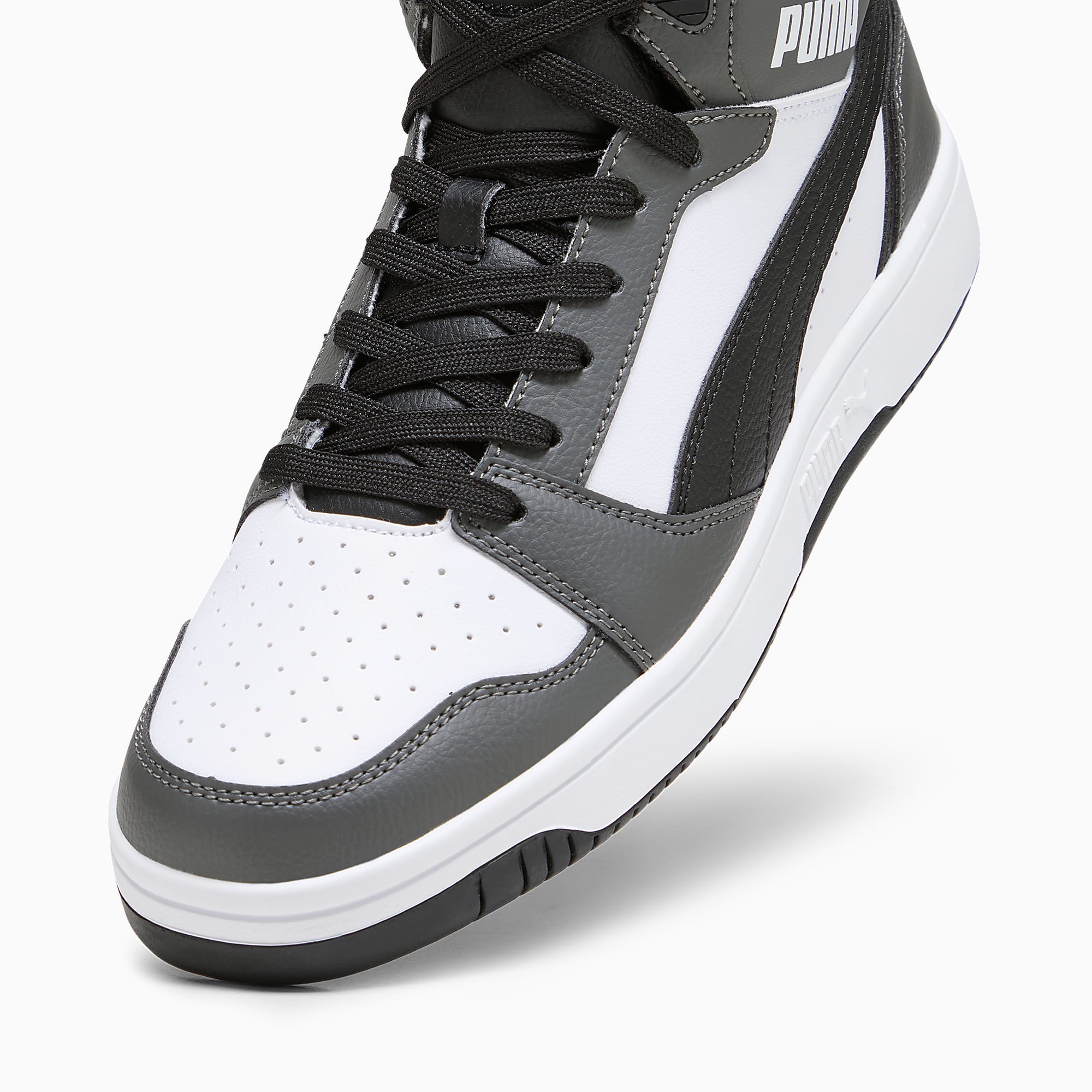 Rebound Ayakkabı - PUMA White-PUMA Black-Shadow Gray - 392326_03 - Görsel 8