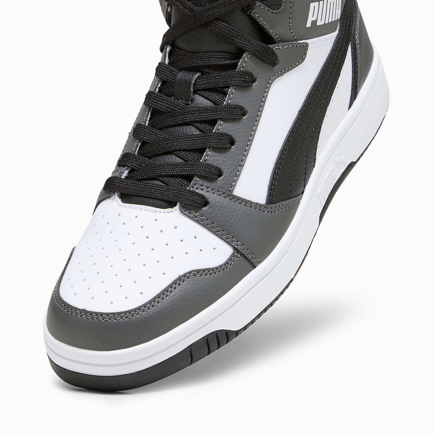 Rebound Ayakkabı - PUMA White-PUMA Black-Shadow Gray - 392326_03 - Görsel 8