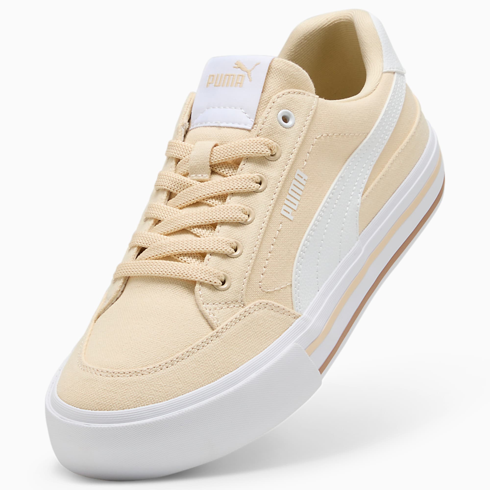 Court CLASSIC VULCANISED FORMSTRIP UNISEX Ayakkabı - Canvas-PUMA White - 396353_23 - Görsel 6