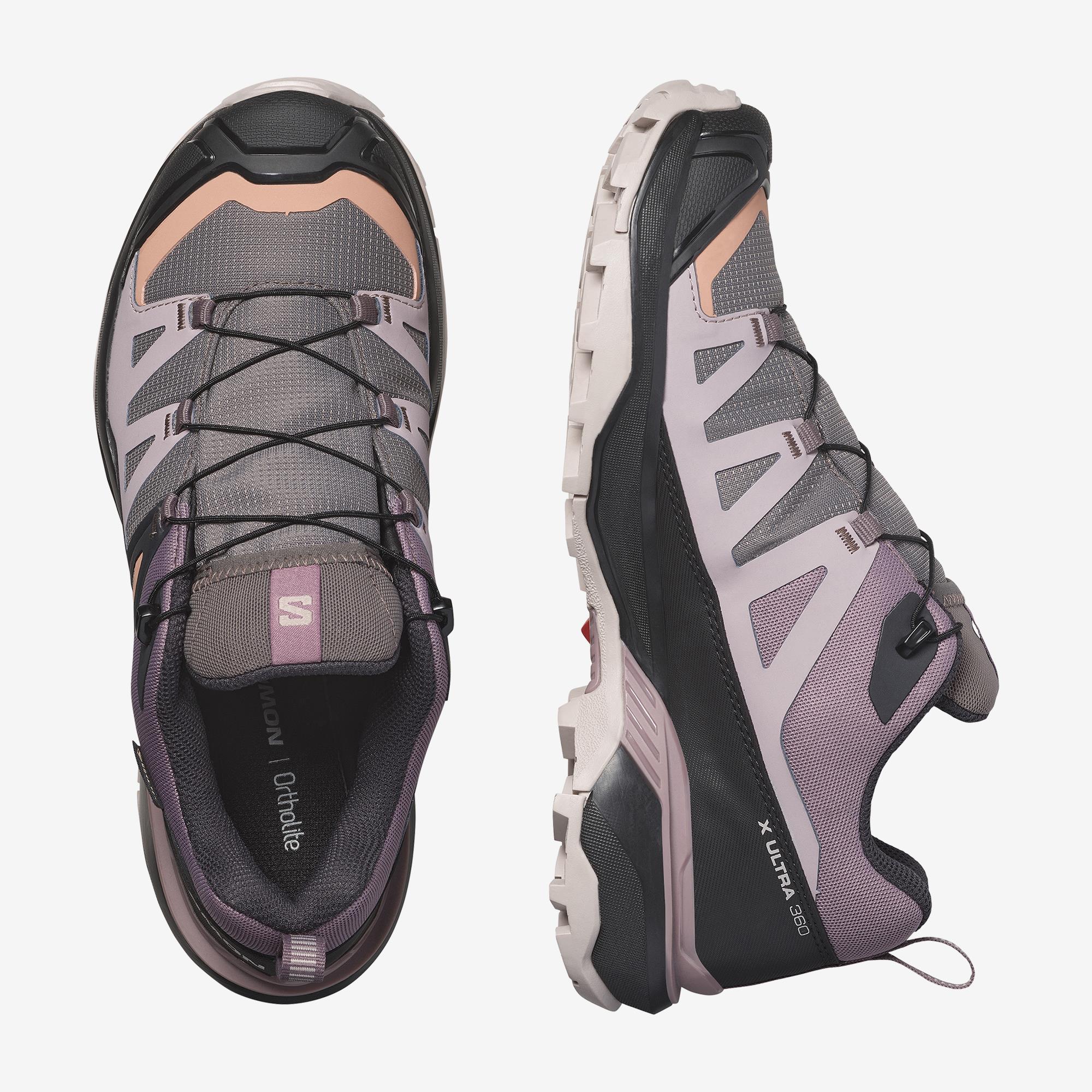 Salomon X ULTRA 360 GORE-TEX Kadın Outdoor Ayakkabı Nine Iron L49102300 - Gri Pembe - L47449400 - image 2