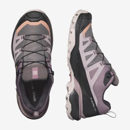 Salomon X ULTRA 360 GORE-TEX Kadın Outdoor Ayakkabı Nine Iron L49102300 - Gri Pembe - L47449400 - image 2