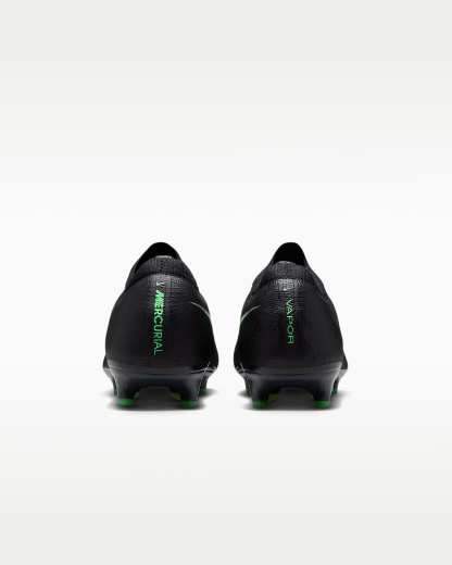 Nike Mercurial Vapor 17 Elite Düşük Bilekli Suni Çim Kramponu - Siyah/Siyah/Illusion Green