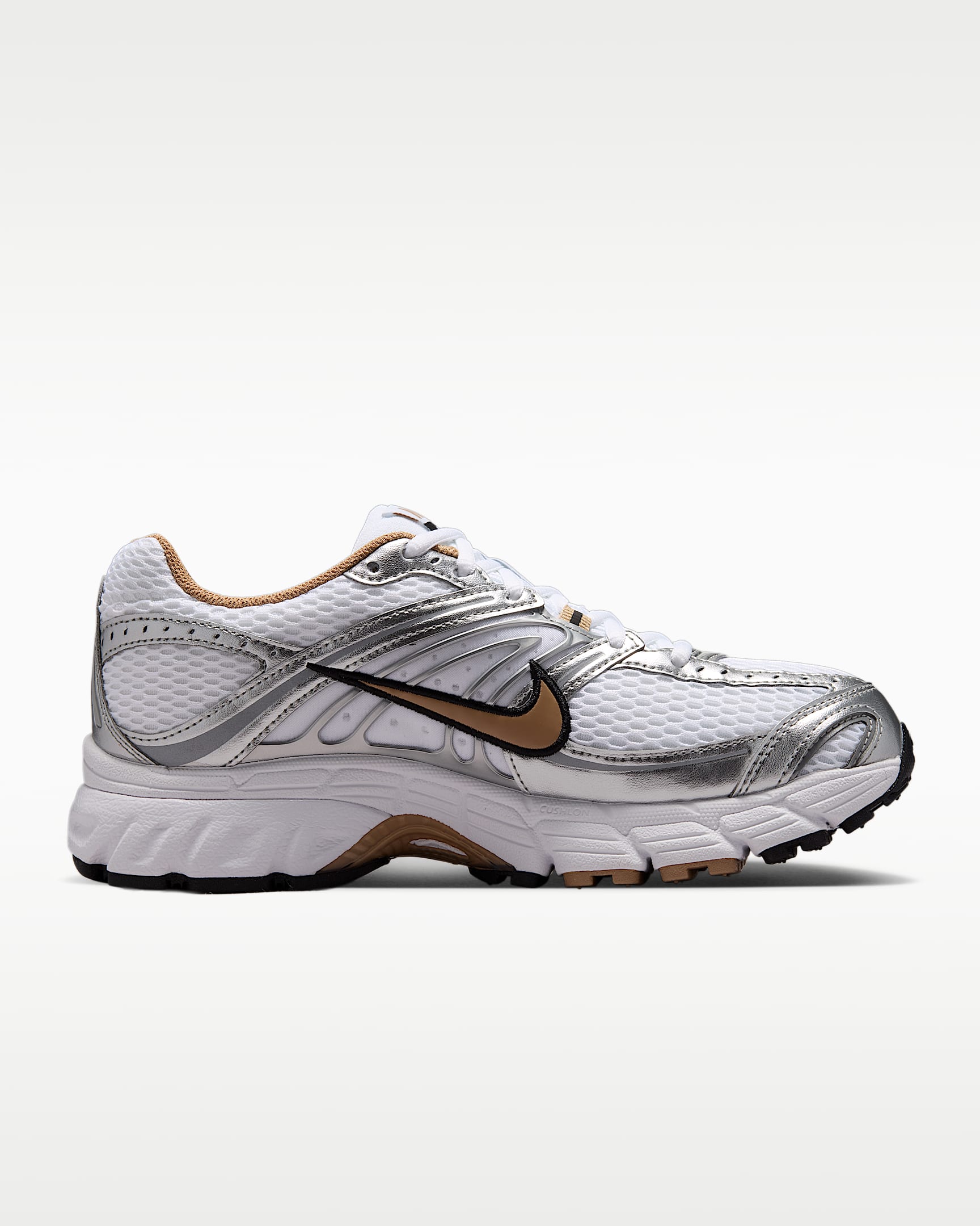 Yansıtıcı Vurgulara Sahip Nike Air Max Moto 2K Kadın Ayakkabısı - Beyaz/Metallic Silver/Siyah/British Khaki