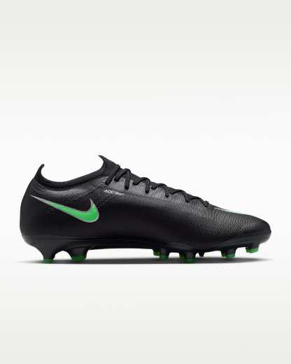 Nike Mercurial Vapor 17 Elite Düşük Bilekli Suni Çim Kramponu - Siyah/Siyah/Illusion Green