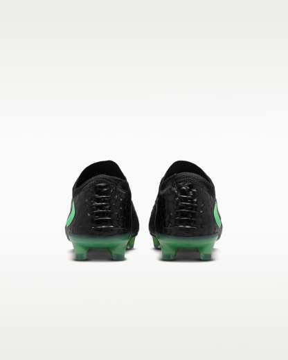 Nike Phantom 6 Low Elite Kuru Çim Zemin Kramponu - Siyah/Siyah/Illusion Green