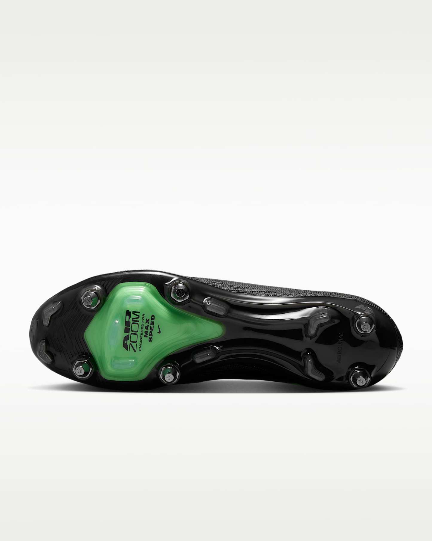 Nike Mercurial Superfly 11 Elite Düşük Bilekli Yumuşak Zemin Kramponu - Siyah/Siyah/Illusion Green