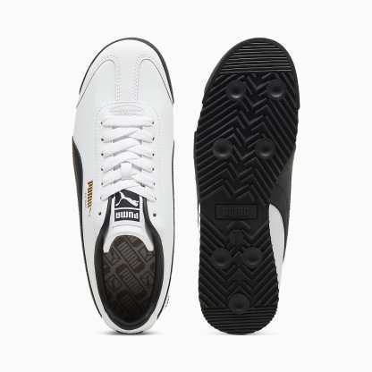 Roma 24 UNISEX Ayakkabı - Puma White-Puma Black-Puma Team Gold - 396868_01 - Görsel 4
