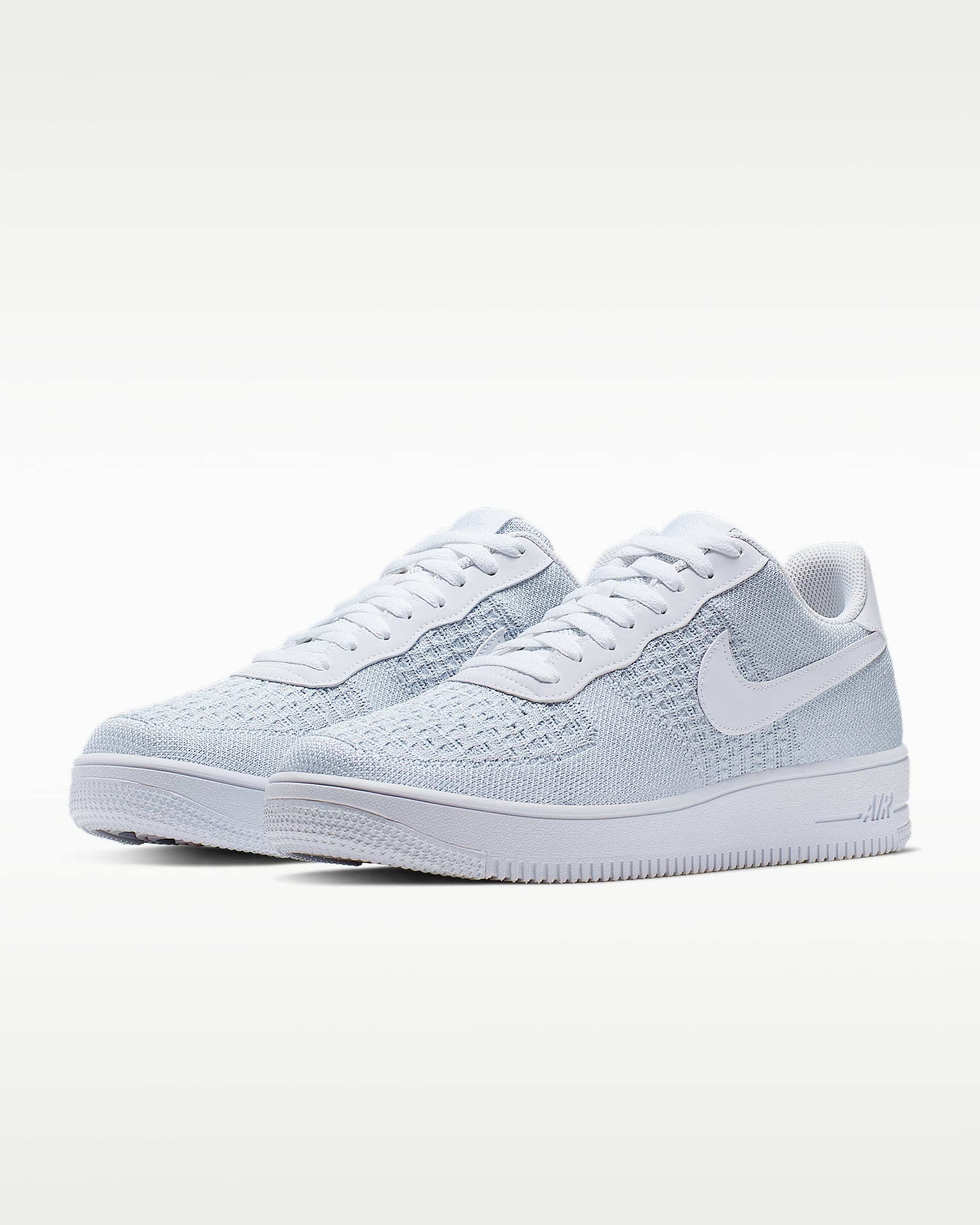 Nike Air Force 1 Flyknit 2.0 Ayakkabı - Beyaz/Pure Platinum/Beyaz/Pure Platinum