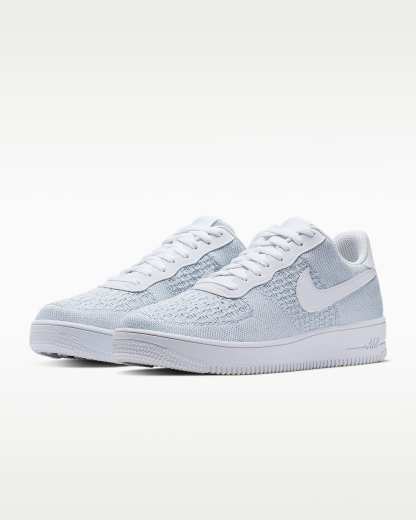 Nike Air Force 1 Flyknit 2.0 Ayakkabı - Beyaz/Pure Platinum/Beyaz/Pure Platinum