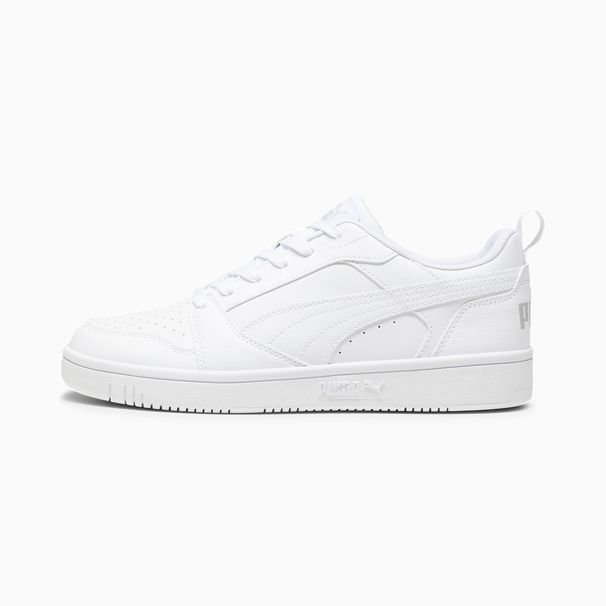 Rebound V6 Low UNISEX Ayakkabı - PUMA White-Cool Light Gray - 406388_03 - Görsel 1