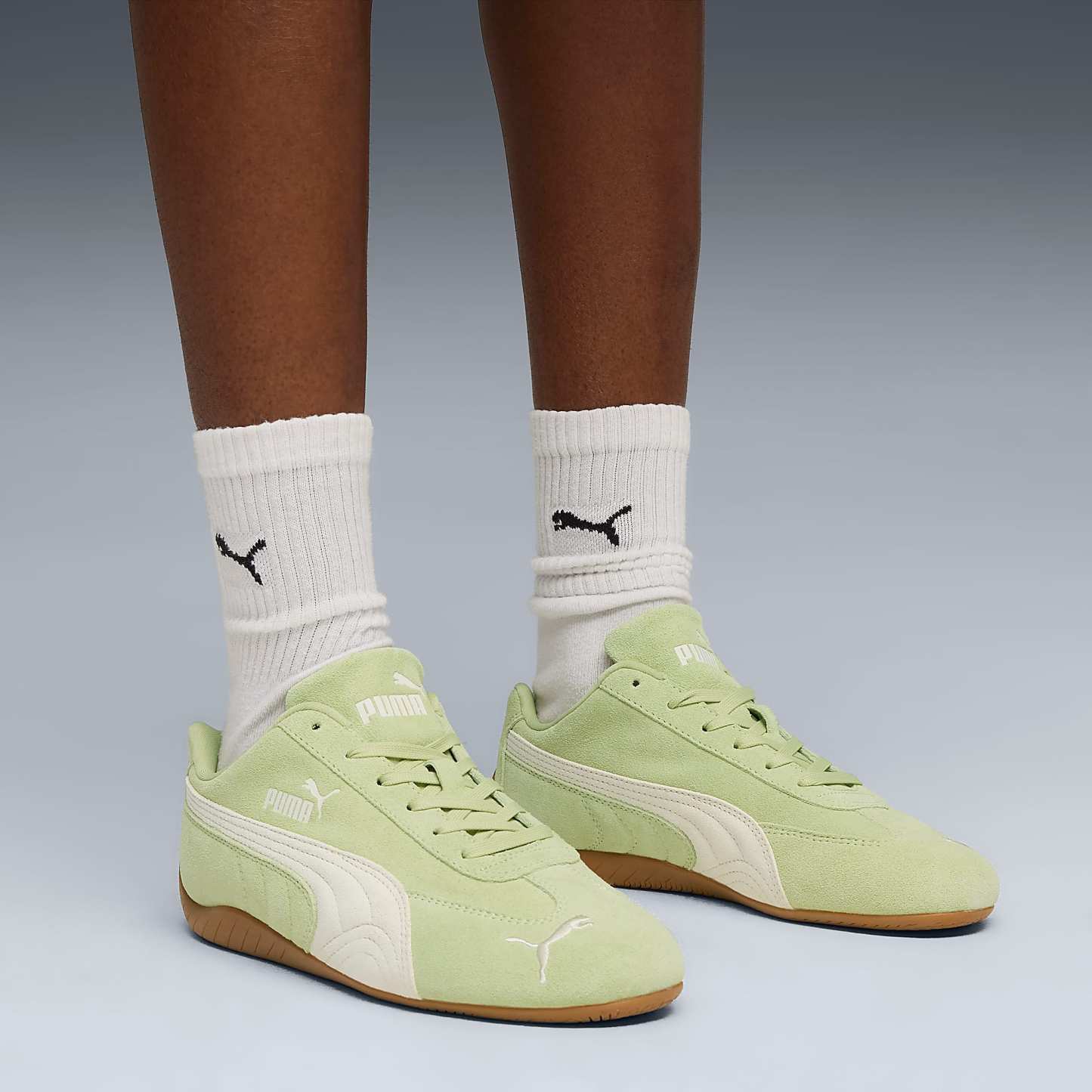 Speedcat OG UNISEX Ayakkabı - Pistachio Green-Warm White - 398846_48 - Görsel 3