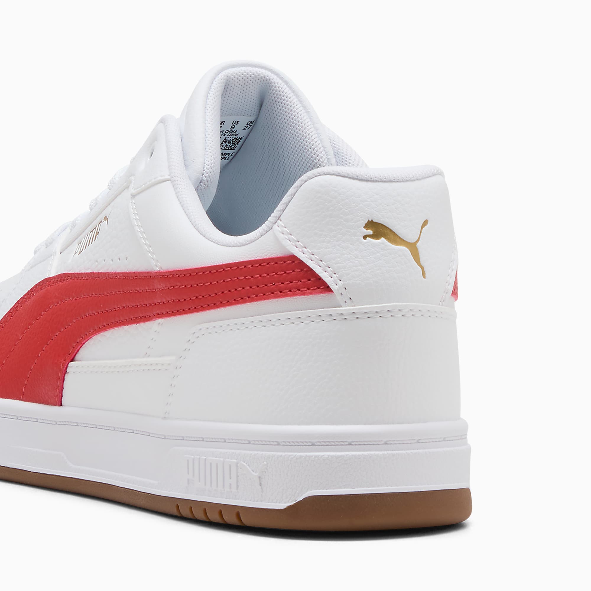 PUMA Caven UNISEX Ayakkabı - PUMA White-Candy Apple-Gum - 409170_05 - Görsel 3