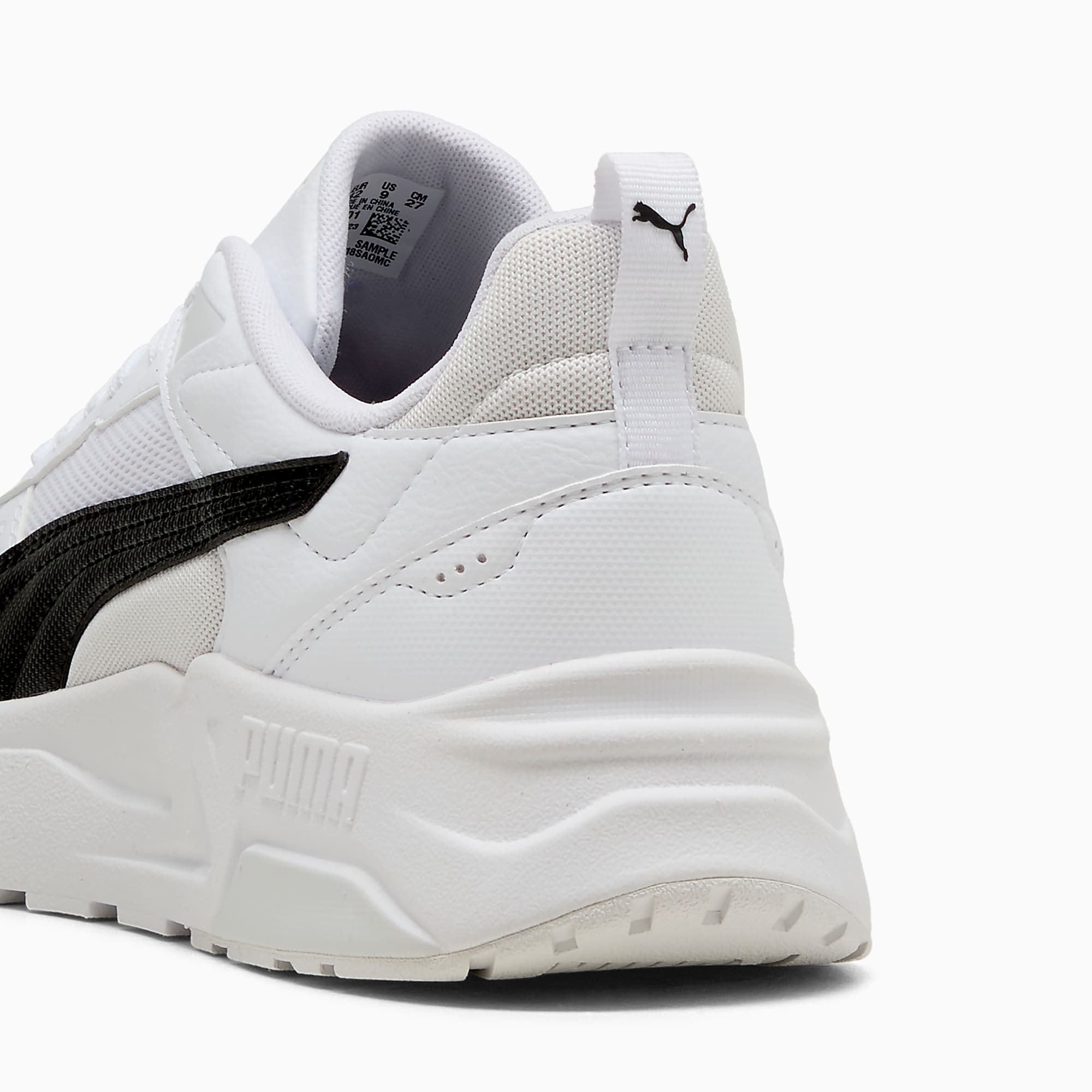 TRINITY 2 UNISEX Ayakkabı - PUMA White-PUMA Black-Feather Gray - 400231_01 - Görsel 3