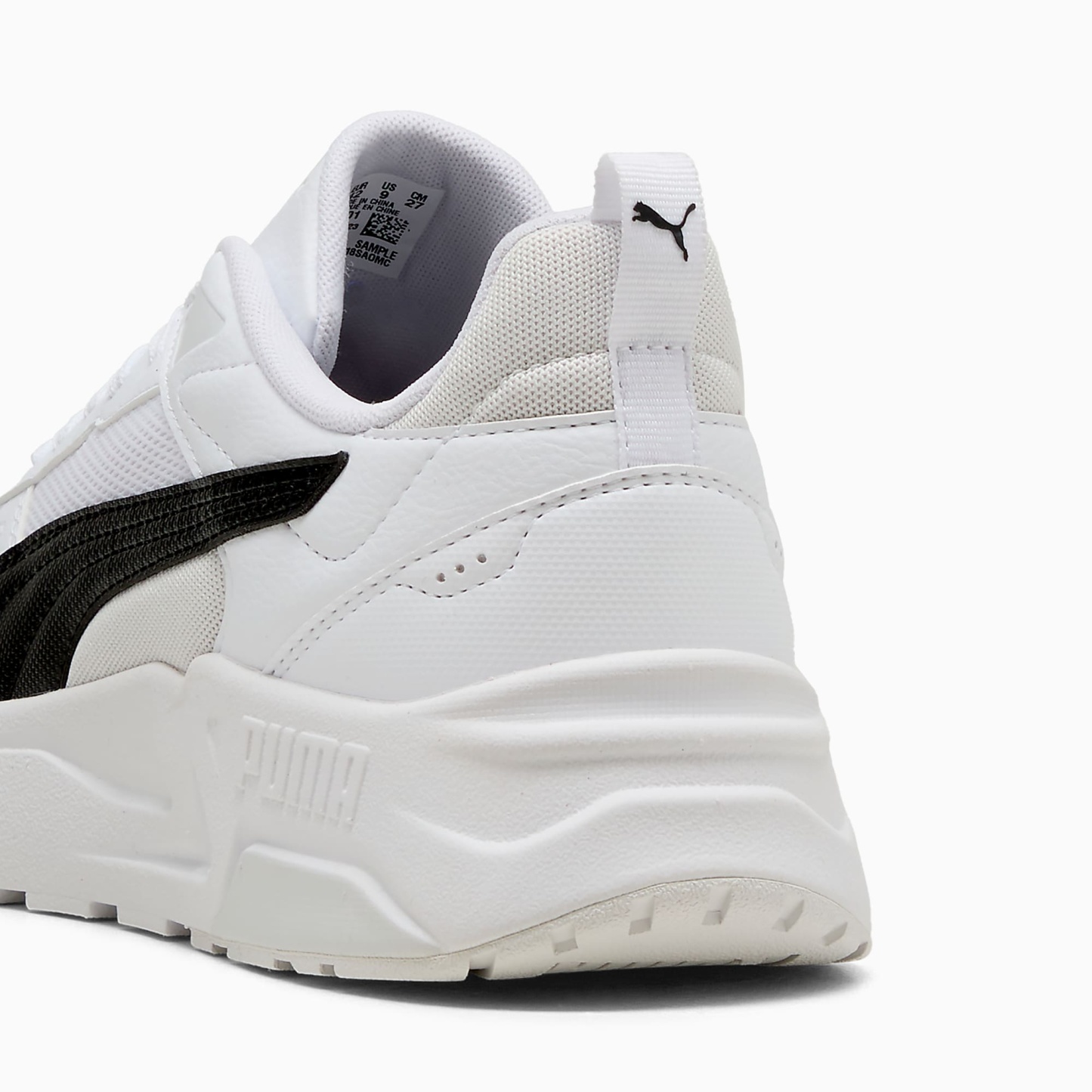 TRINITY 2 UNISEX Ayakkabı - PUMA White-PUMA Black-Feather Gray - 400231_01 - Görsel 3