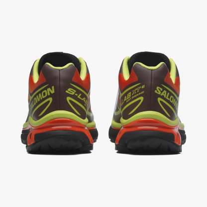 Salomon XT-6 Unisex Sneaker White L49212200 - Red Orange - L47869600 - image 4