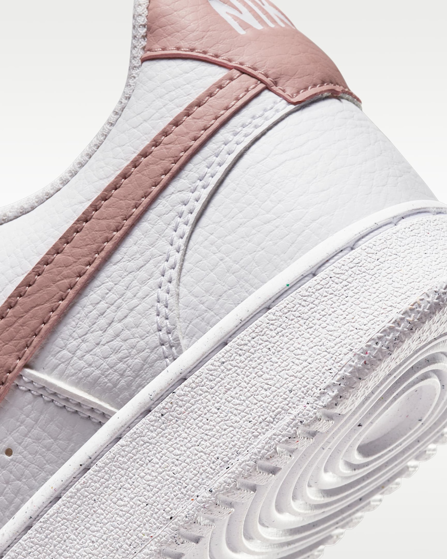 Nike Court Vision Low Next Nature Kadın Ayakkabısı - Beyaz/Pink Oxford