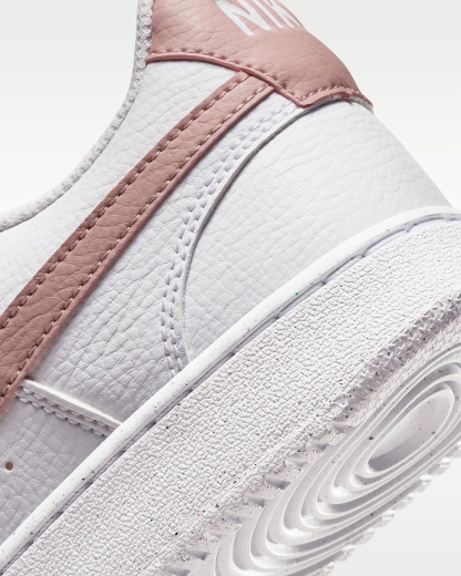 Nike Court Vision Low Next Nature Kadın Ayakkabısı - Beyaz/Pink Oxford