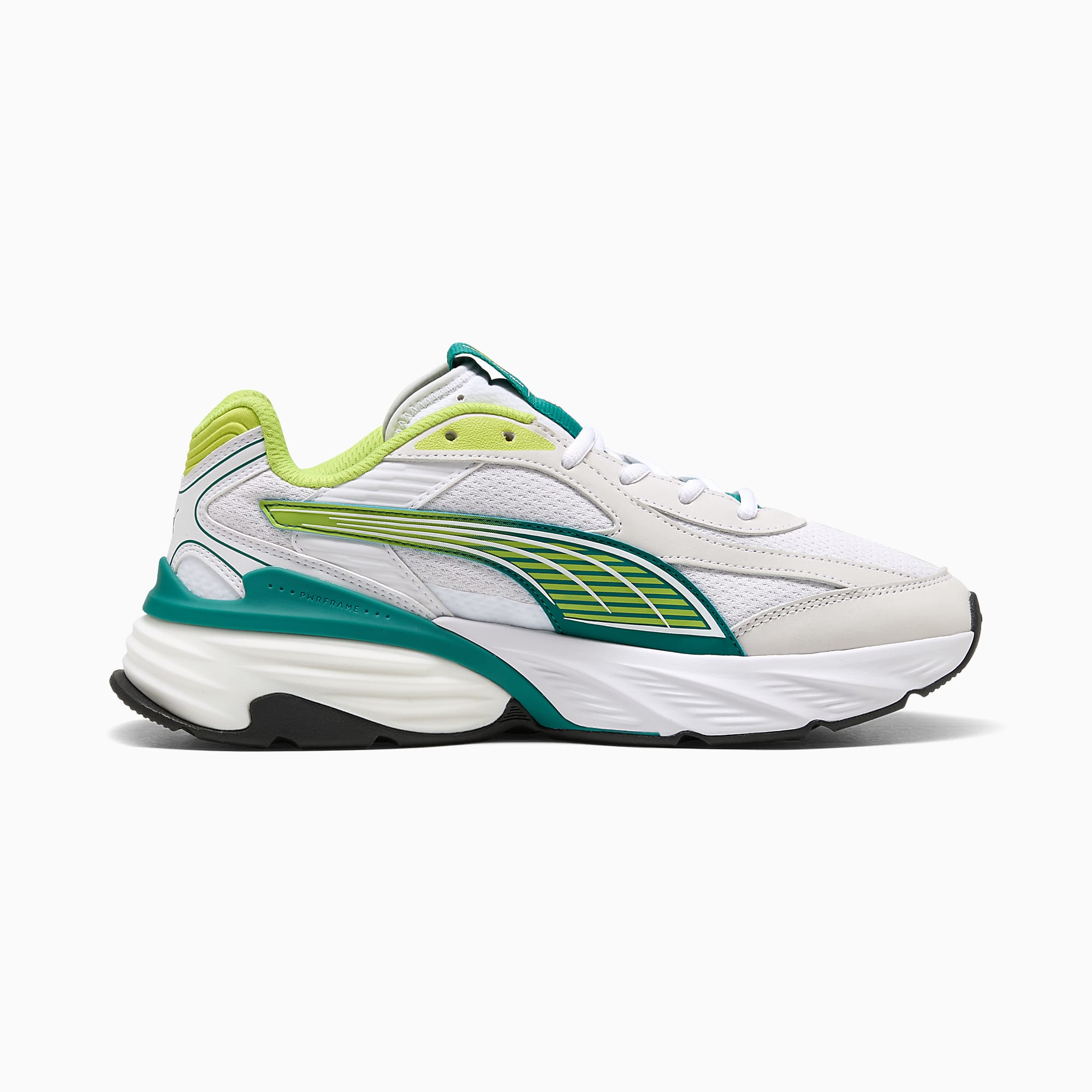 PUMA x ASTON MARTIN ARAMCO F1® TEAM Fade UNISEX Ayakkabı - PUMA White-Lime Shimmer - 309354_02 - Görsel 7