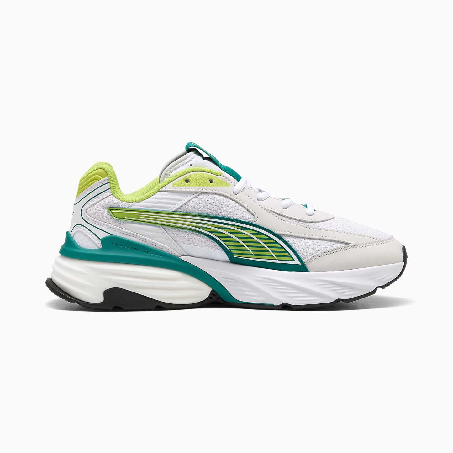 PUMA x ASTON MARTIN ARAMCO F1® TEAM Fade UNISEX Ayakkabı - PUMA White-Lime Shimmer - 309354_02 - Görsel 7