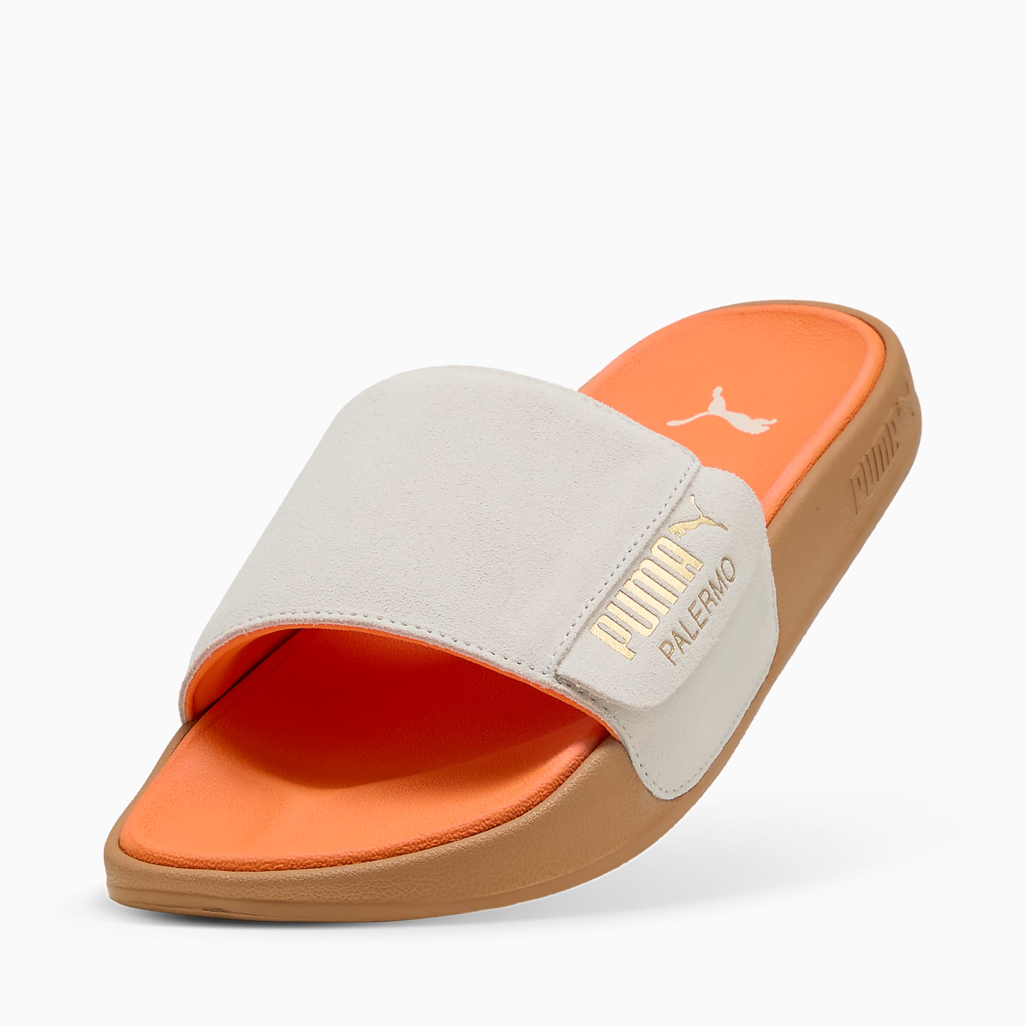 Leadcat 2.0 Palermo FOIL UNISEX Terlik - Warm White-PUMA Gold-Gum - 399041_05 - Görsel 6