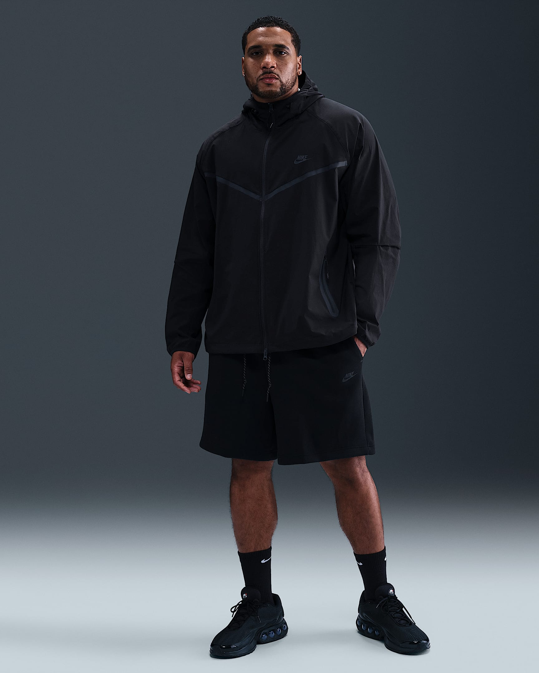Nike Tech Fleece Erkek Şortu - Siyah/Siyah