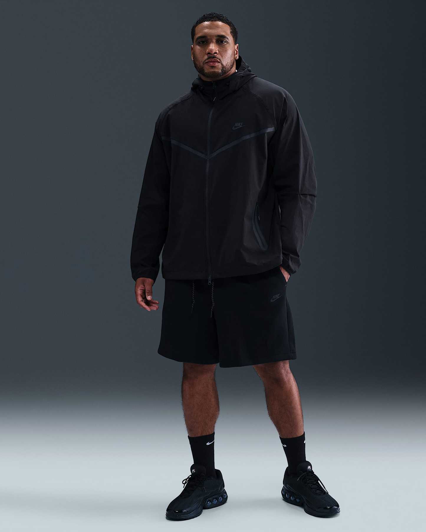 Nike Tech Fleece Erkek Şortu - Siyah/Siyah
