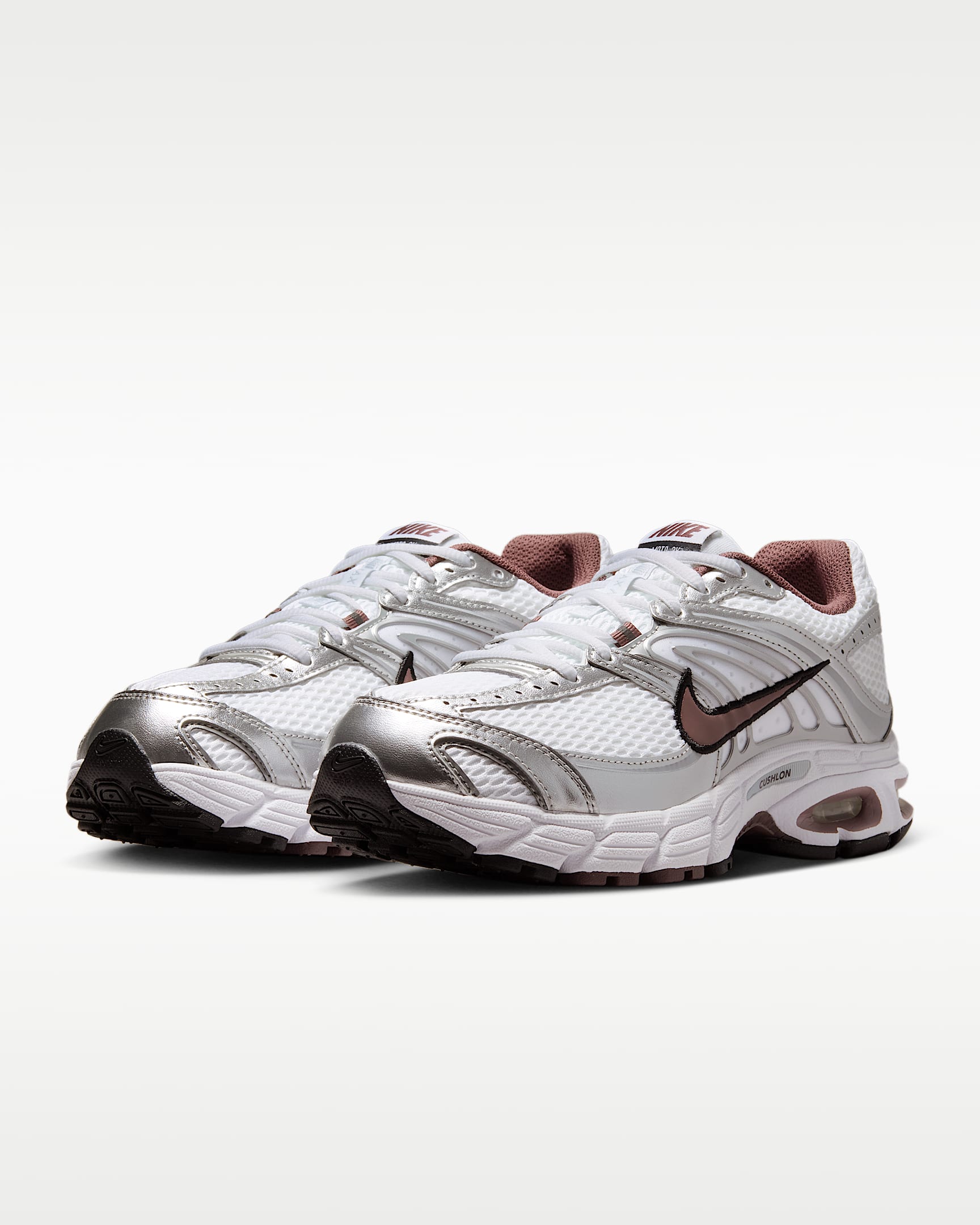 Yansıtıcı Vurgulara Sahip Nike Air Max Moto 2K Kadın Ayakkabısı - Beyaz/Metallic Silver/Siyah/Tattoo