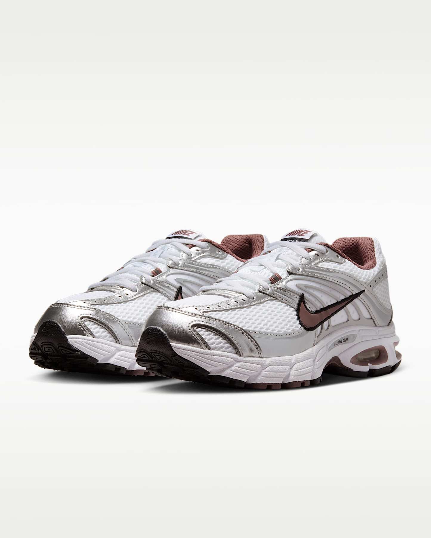 Yansıtıcı Vurgulara Sahip Nike Air Max Moto 2K Kadın Ayakkabısı - Beyaz/Metallic Silver/Siyah/Tattoo