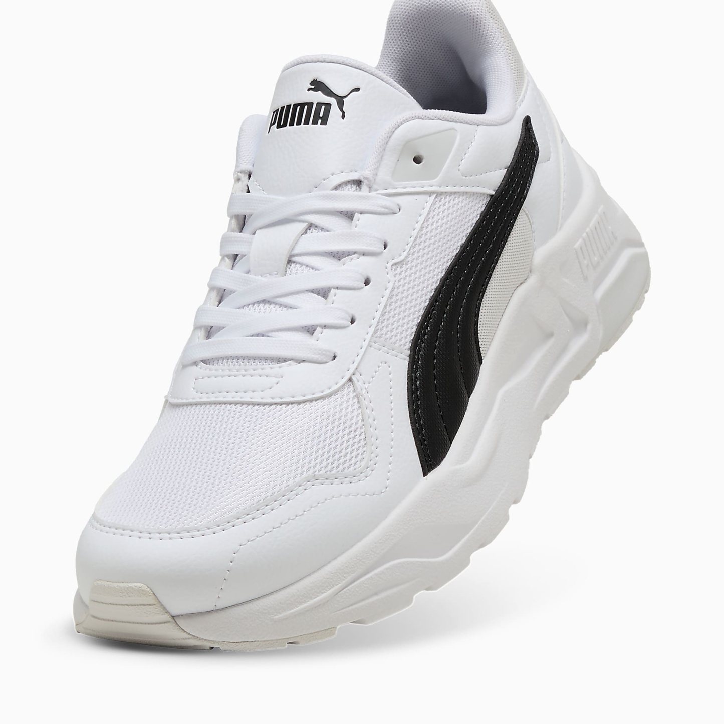 TRINITY 2 UNISEX Ayakkabı - PUMA White-PUMA Black-Feather Gray - 400231_01 - Görsel 6