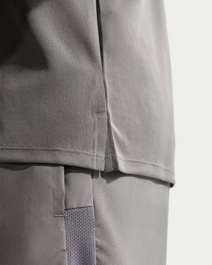Nike Miler Dri-FIT Kısa Kollu Erkek Koşu Üstü - Smoke Grey/Iron Grey