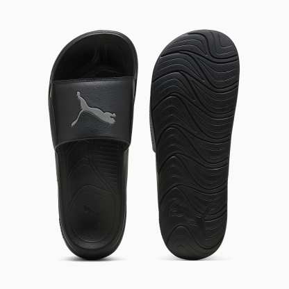 SOFTRIDE Teamcat UNISEX Terlik - PUMA Black-Cast Iron - 402875_01 - Görsel 1