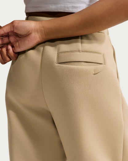Nike Pregame Fleece Bol Kesimli Normal Belli Kadın Eşofman Altı - Parachute Beige/Parachute Beige