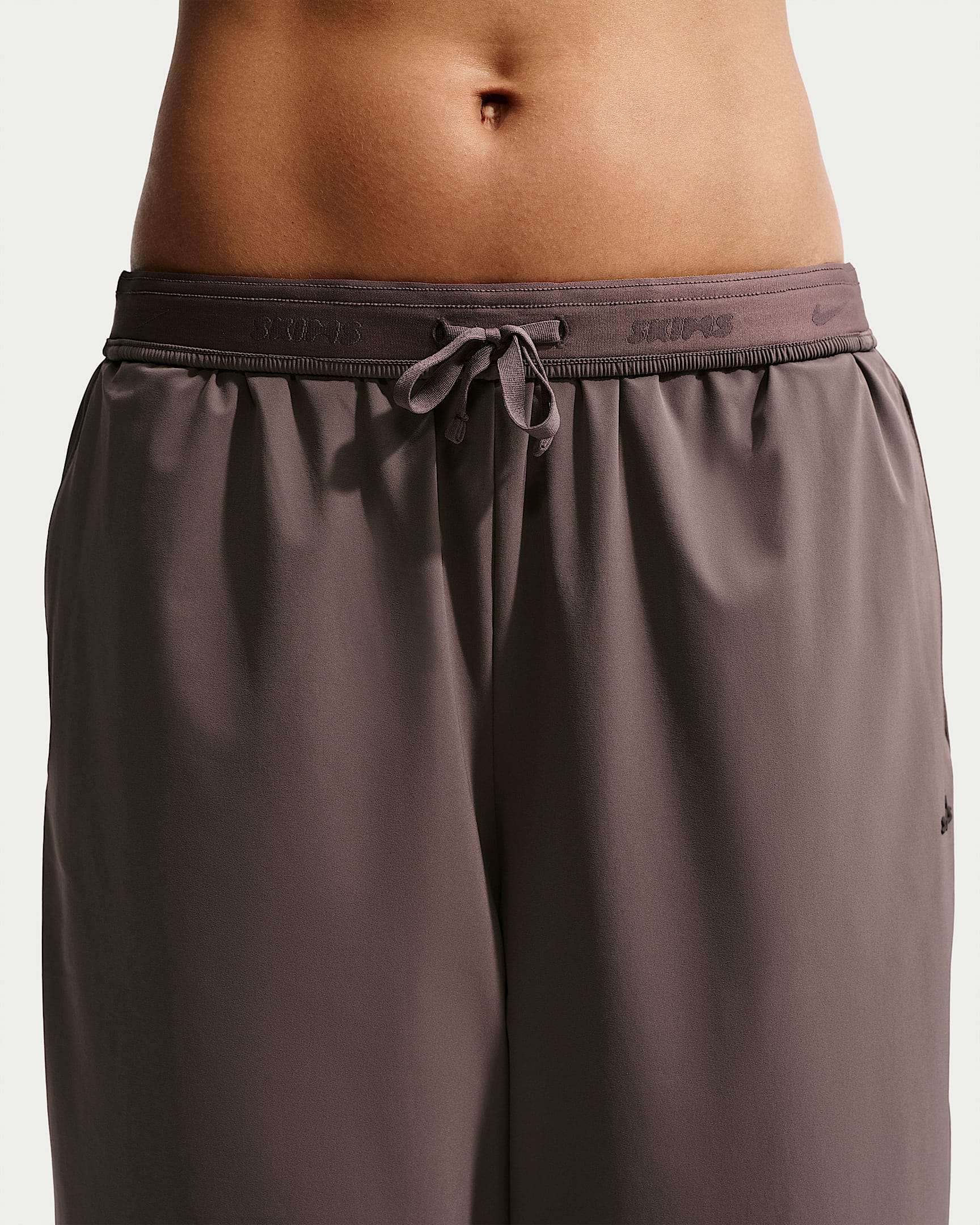 NikeSKIMS Stretch Nylon Bol Kesim Kadın Eşofman Altı - NSKM Resin