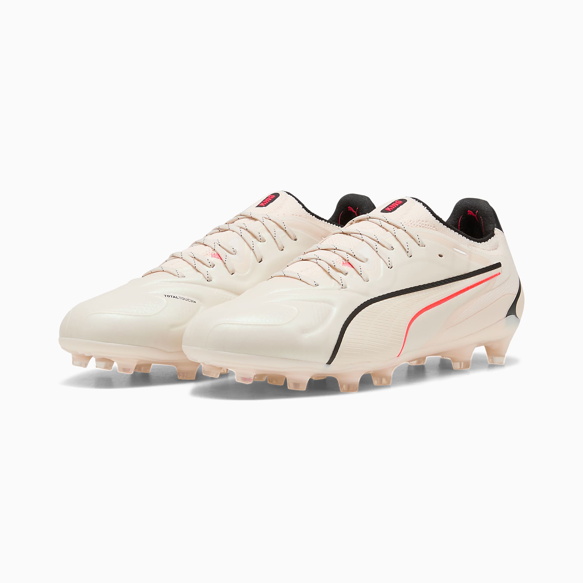 KING 20 ULTIMATE FG/AG UNISEX Krampon - Sugared Almond-PUMA Black-Ultra Red - 109345_01 - Görsel 4