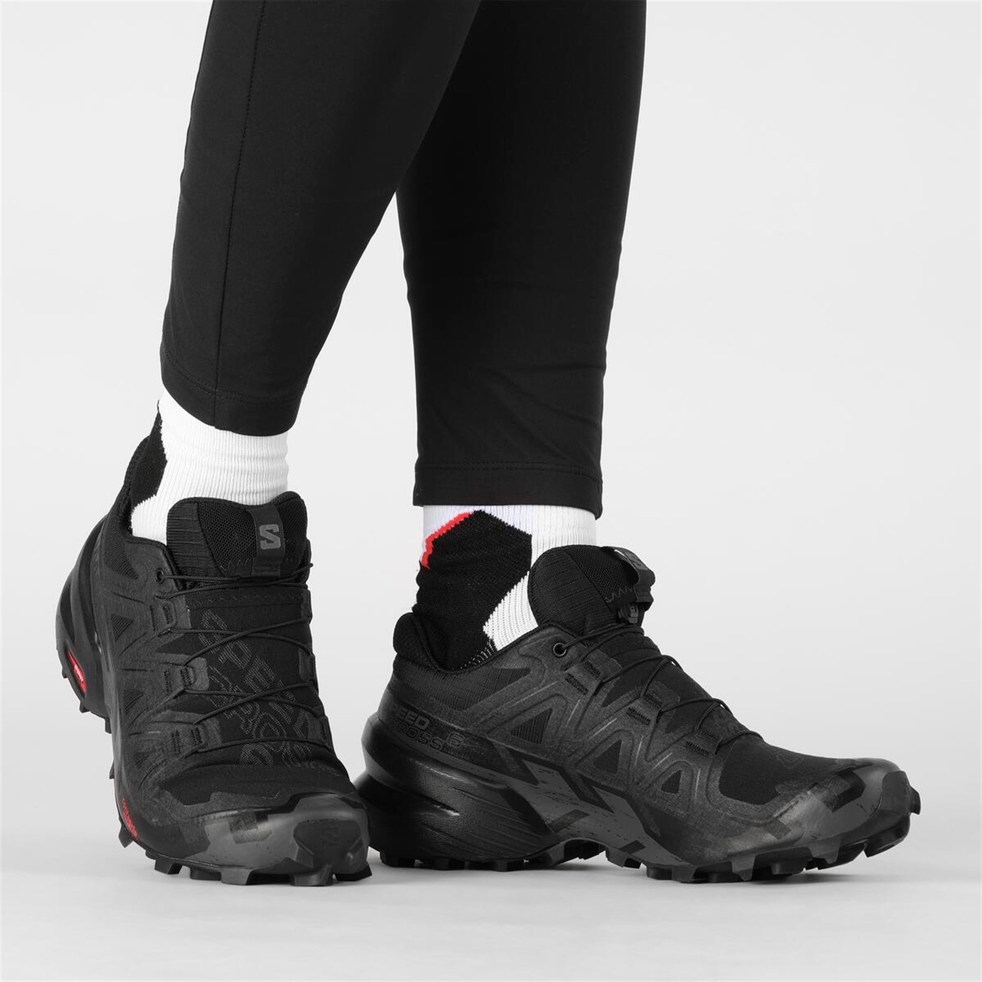 Salomon Speedcross 6 Kadın Koşu Ayakkabısı - Siyah - Siyah - L41742800 - image 5