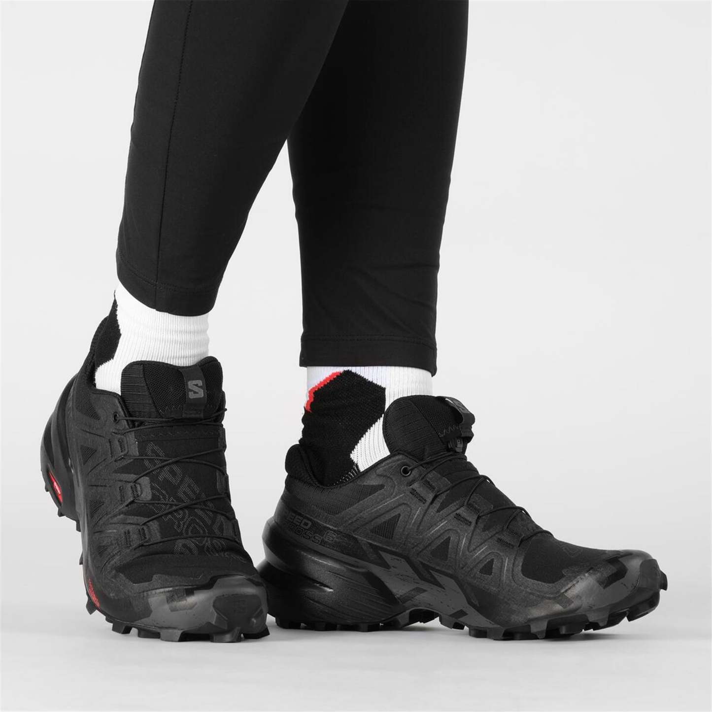 Salomon Speedcross 6 Kadın Koşu Ayakkabısı - Siyah - Siyah - L41742800 - image 5