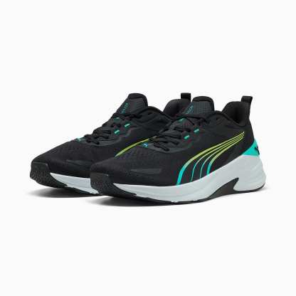 ACTION Pro UNISEX Antrenman Ayakkabısı - PUMA Black-PUMA White-Intense Mint-Sunny Lime - 313486_03 - Görsel 2