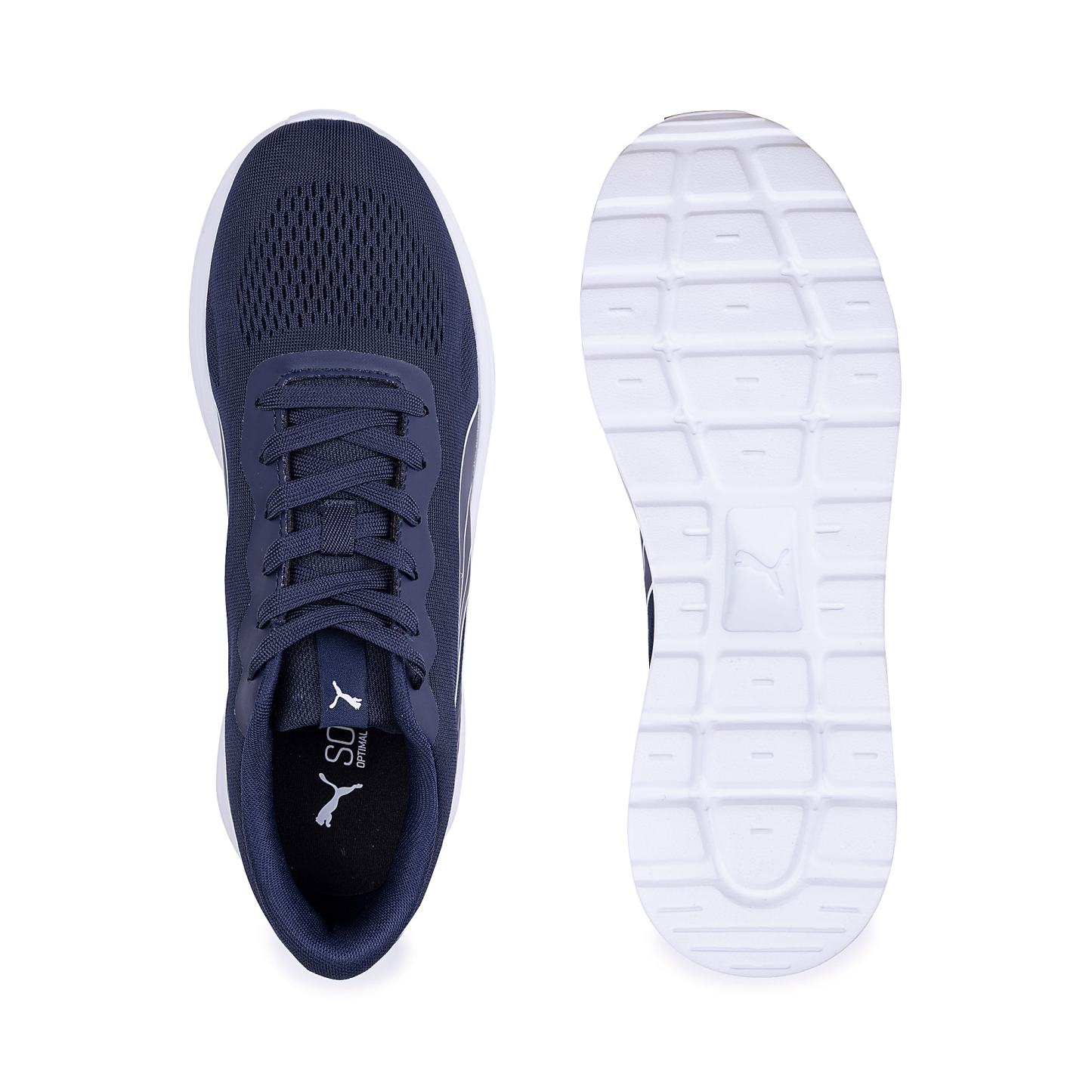 LITE Runner UNISEX Ayakkabı - PUMA Navy-PUMA White - 408533_04 - Görsel 4