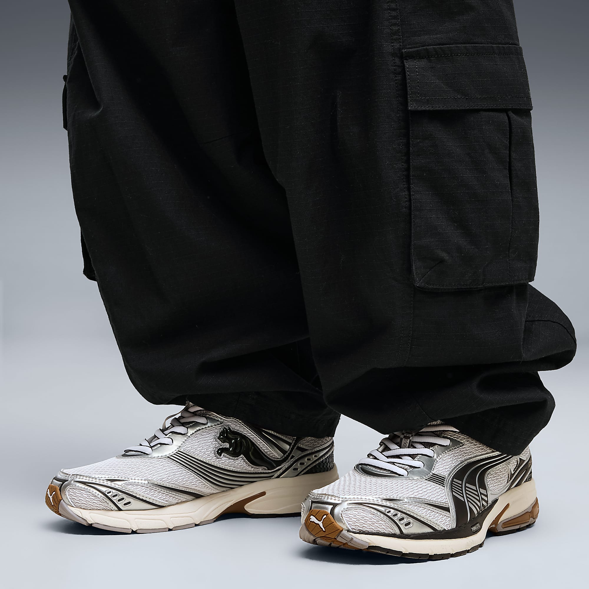Homura OG+ UNISEX Ayakkabı - Matte Silver-PUMA Black - 409125_02 - Görsel 2