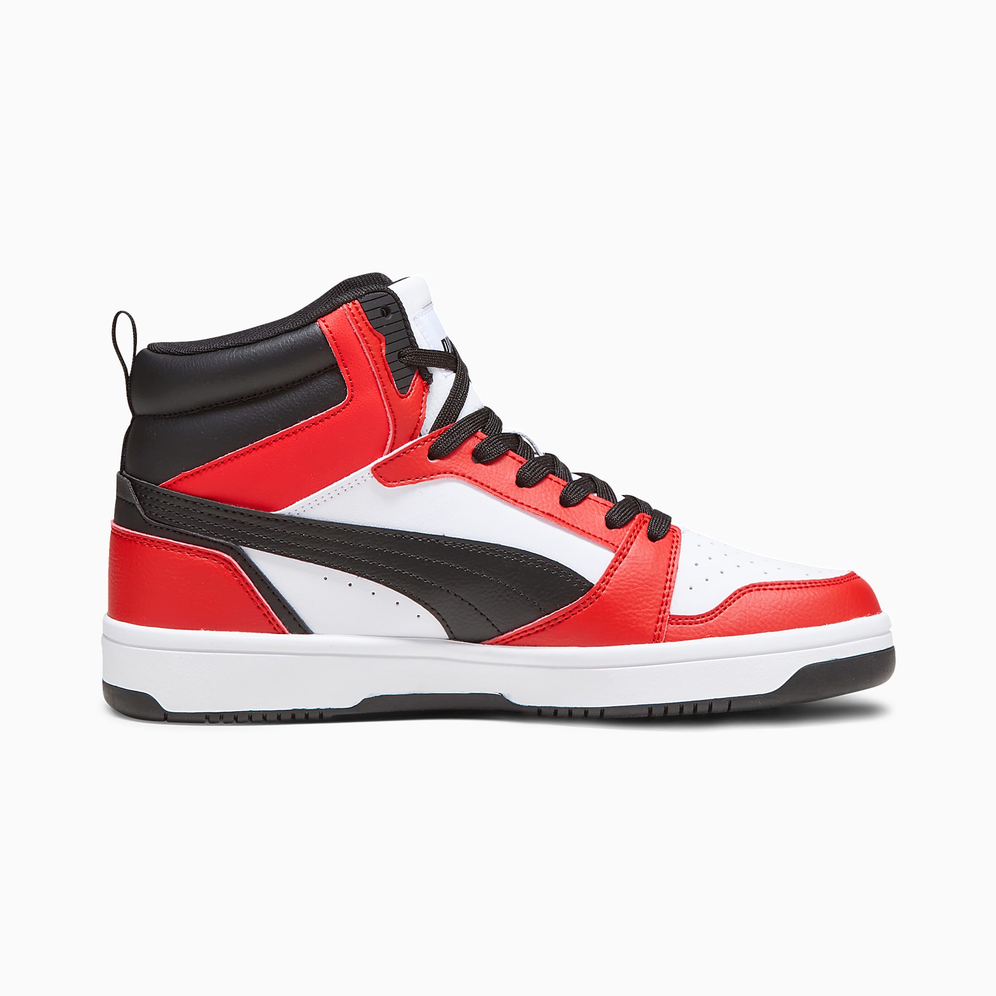 Rebound Ayakkabı - PUMA White-PUMA Black-For All Time Red - 392326_04 - Görsel 7