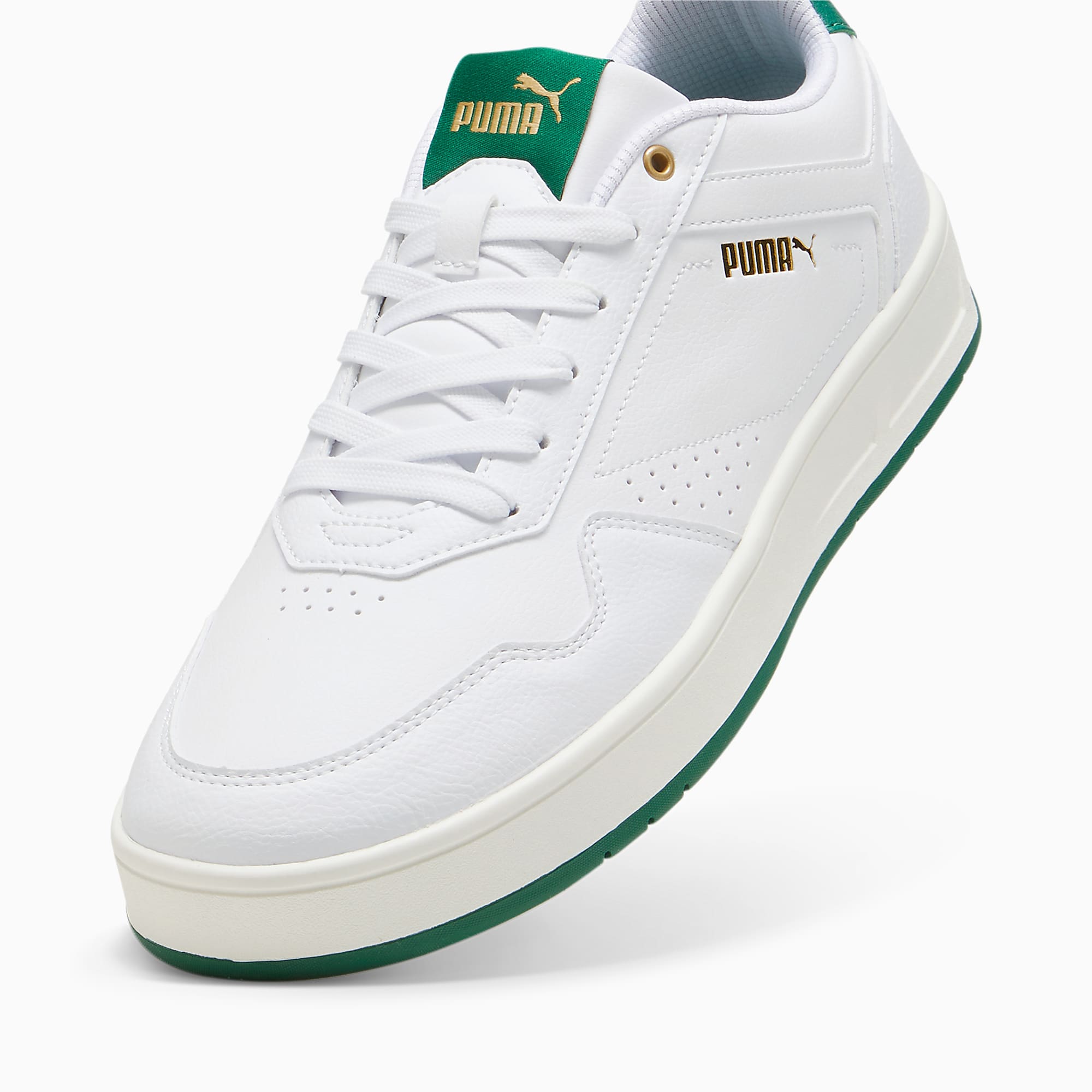 Court CLASSIC Ayakkabı - PUMA White-Vine-PUMA Gold - 395018_03 - Görsel 6