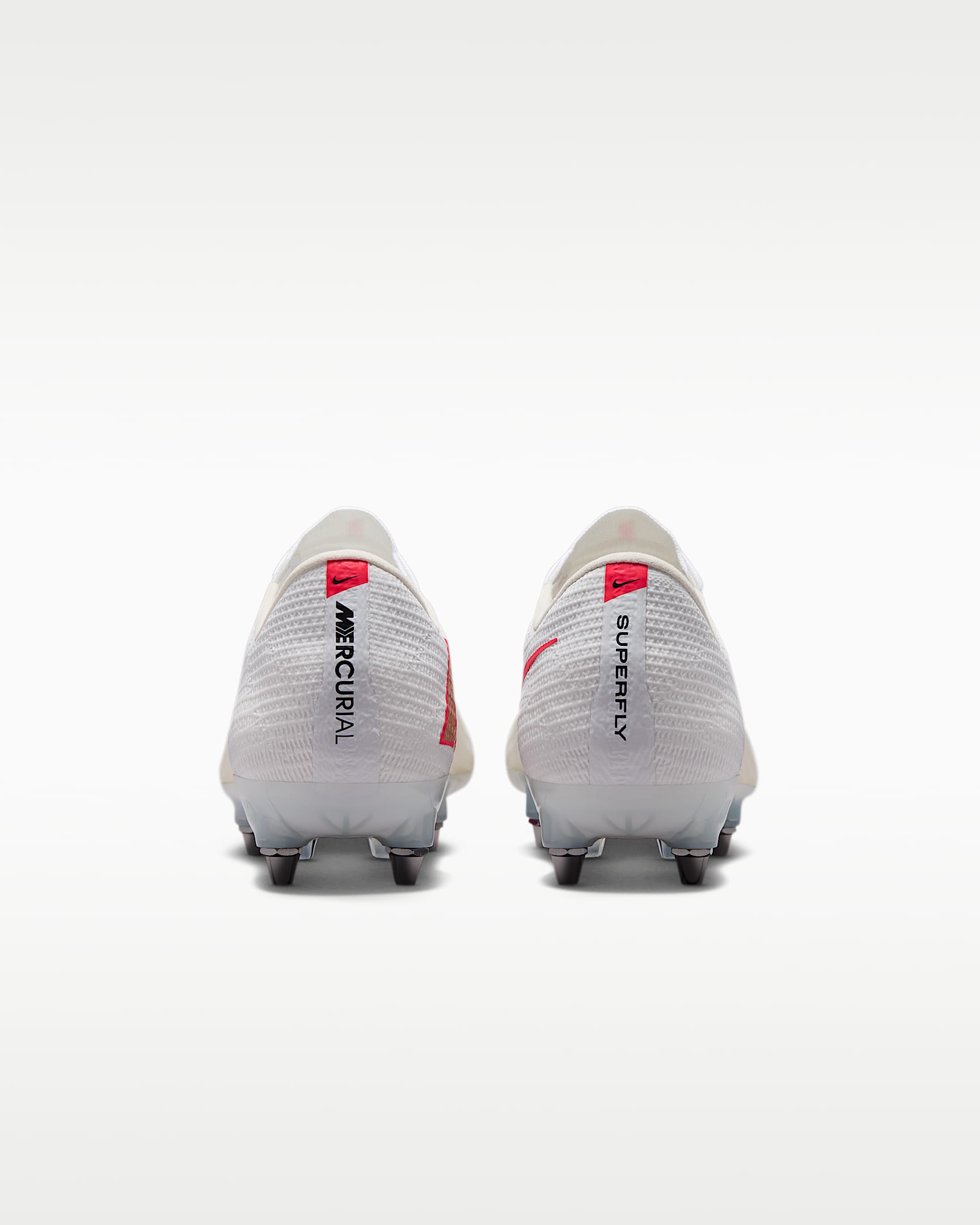 Nike Mercurial Superfly 11 Elite Düşük Bilekli Yumuşak Zemin Kramponu - Beyaz/Bright Crimson/Blur