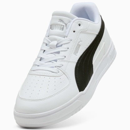 PUMA Caven UNISEX Ayakkabı - Puma White-Puma Black-Puma Silver - 409170_04 - Görsel 6
