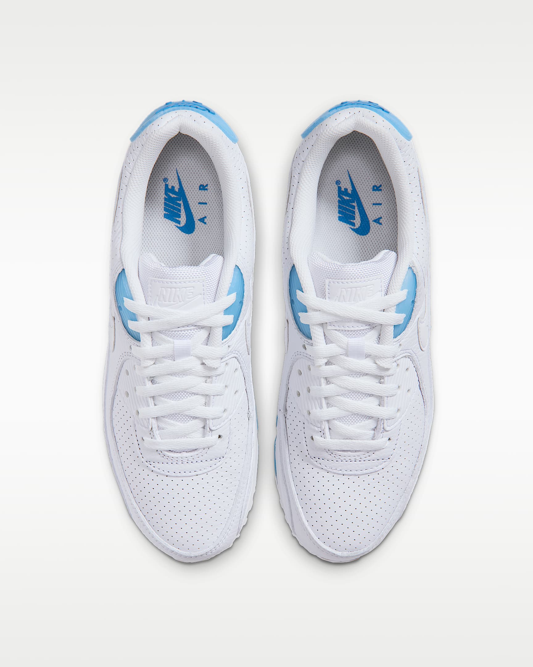 Nike Air Max 90 Erkek Ayakkabısı - Beyaz/Aurora Blue/Beyaz