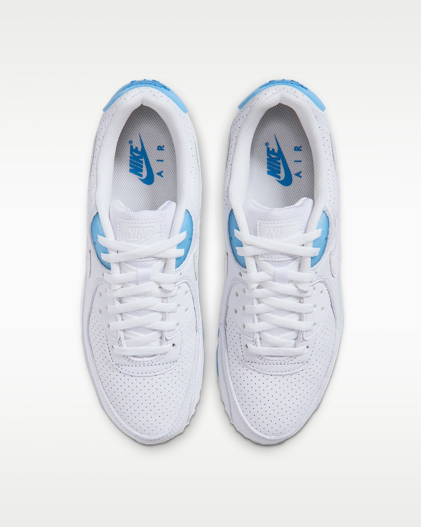 Nike Air Max 90 Erkek Ayakkabısı - Beyaz/Aurora Blue/Beyaz