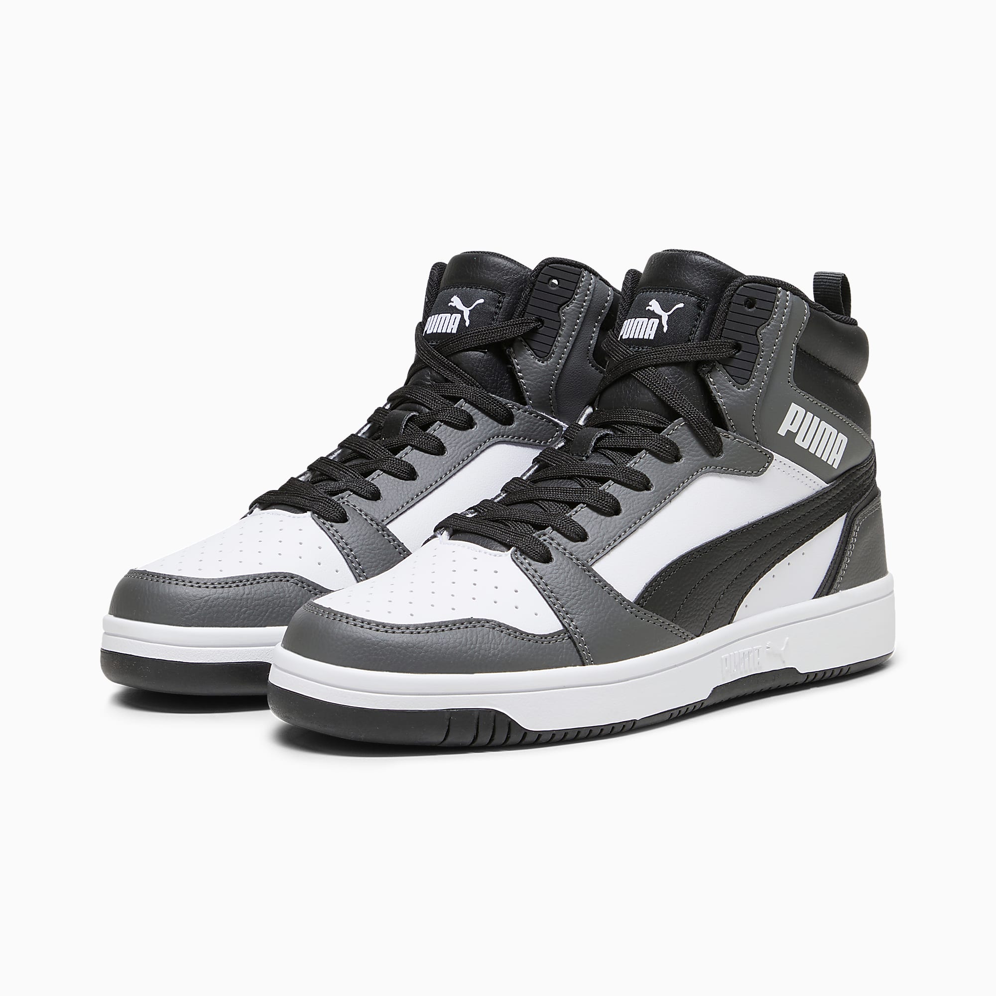 Rebound Ayakkabı - PUMA White-PUMA Black-Shadow Gray - 392326_03 - Görsel 4