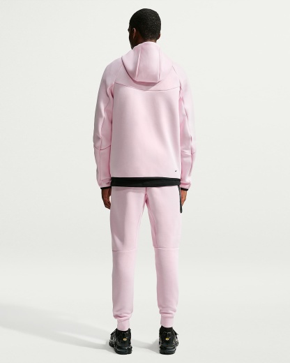Nike Tech Fleece Windrunner Tam Boy Fermuarlı Erkek Ceketi - Pink Foam/Hyper Pink